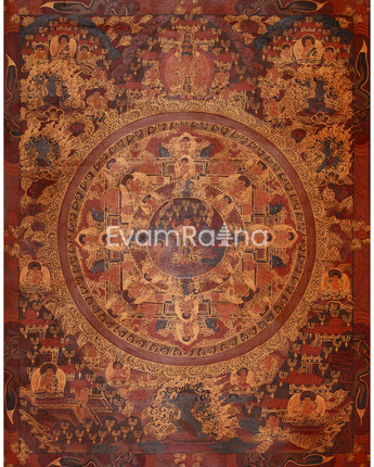 Handpainted Sacred Buddha Mandala