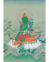 Green Tara Protection Thangka