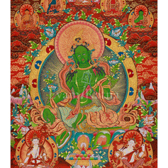 Green Tara Compassion Art