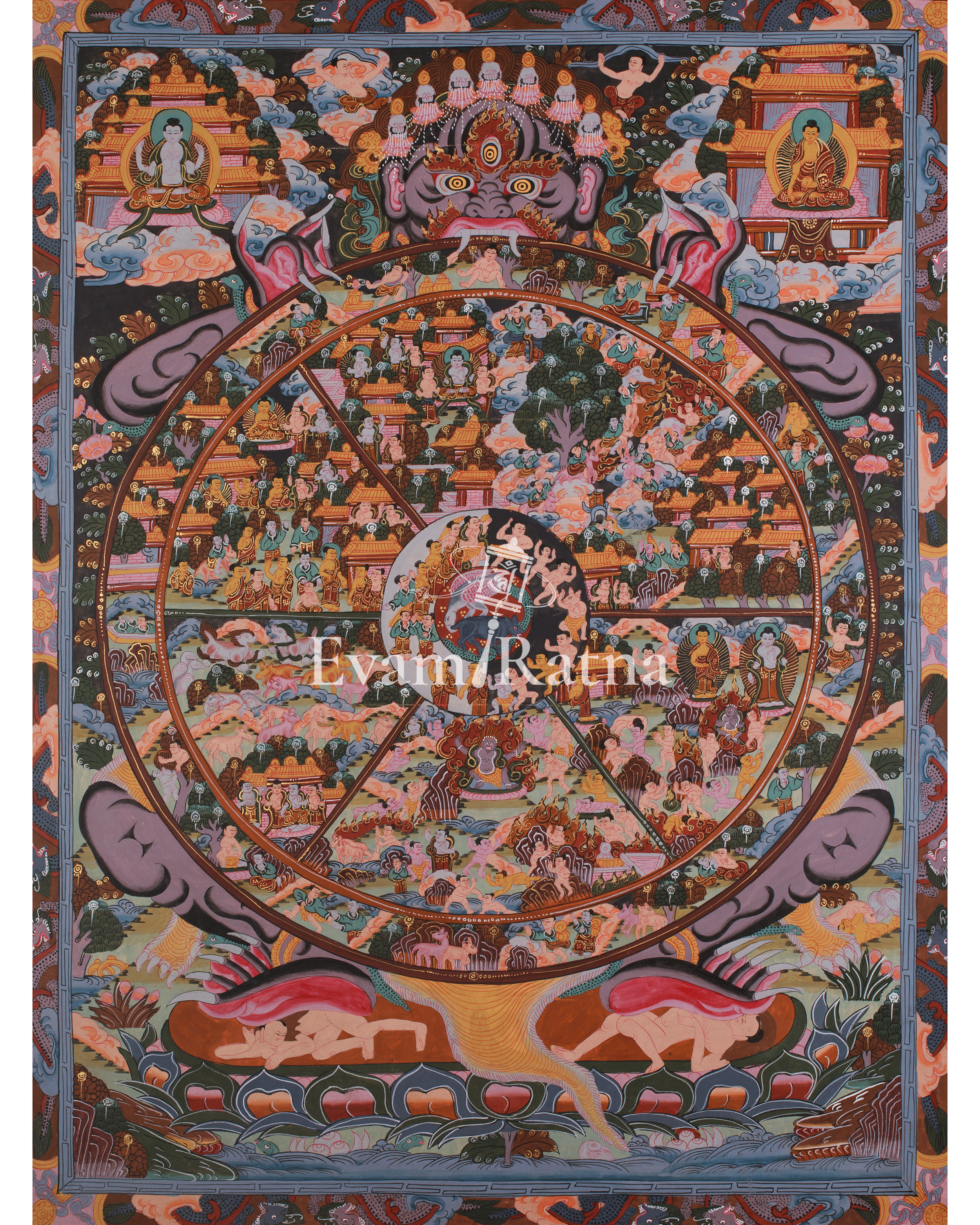 Wheel of Life Buddhist Art 