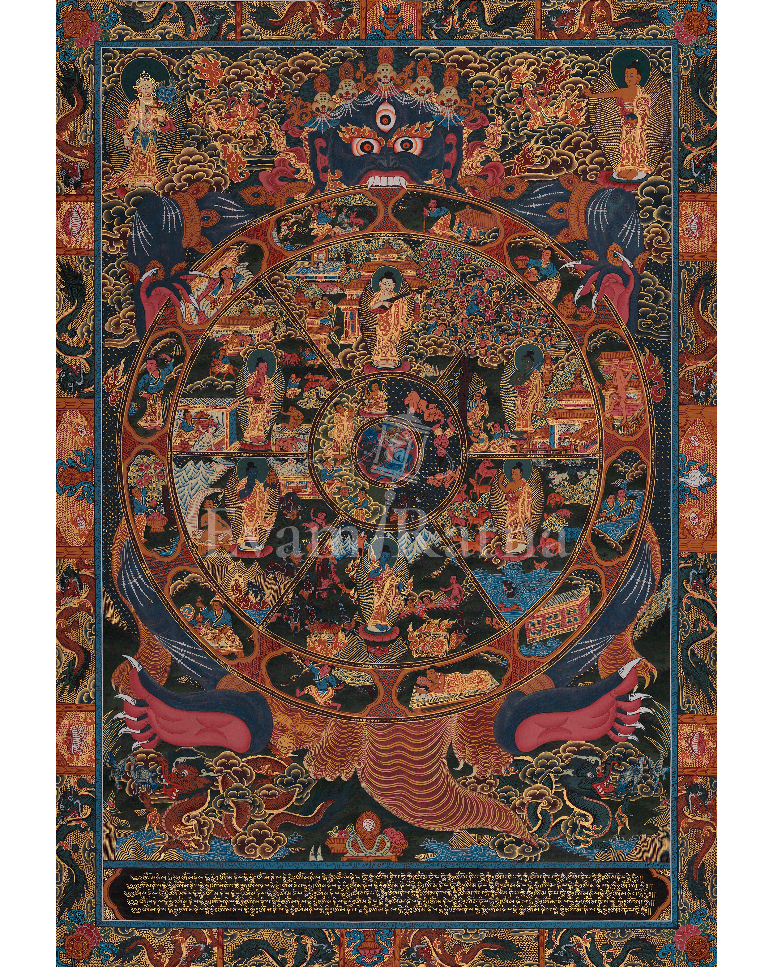 Wheel of Life Buddhist Artwork | Symbolizing Buddha’s Teachings