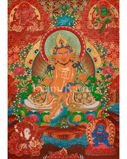 Traditional Five Dzambhala Thangka