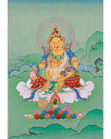 Dzambhala, Wealth Deity Thangka