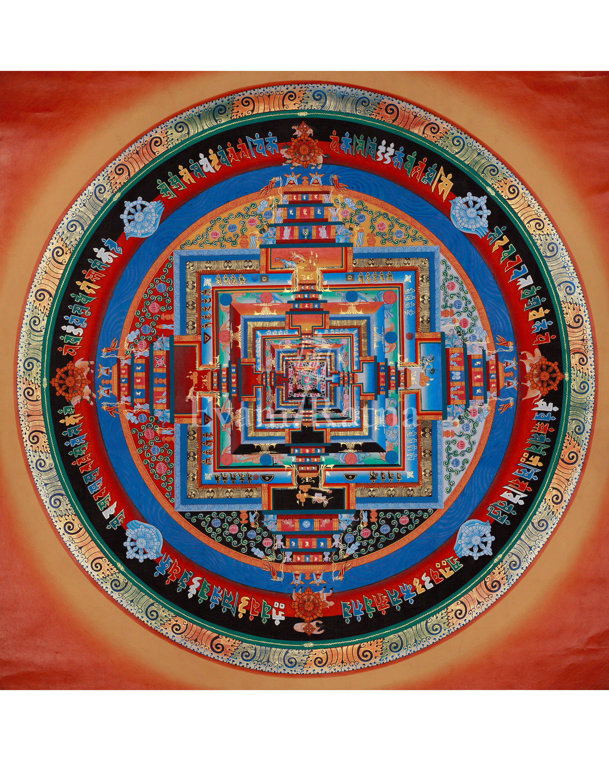 Spiritual Kalachakra Mandala Thangka