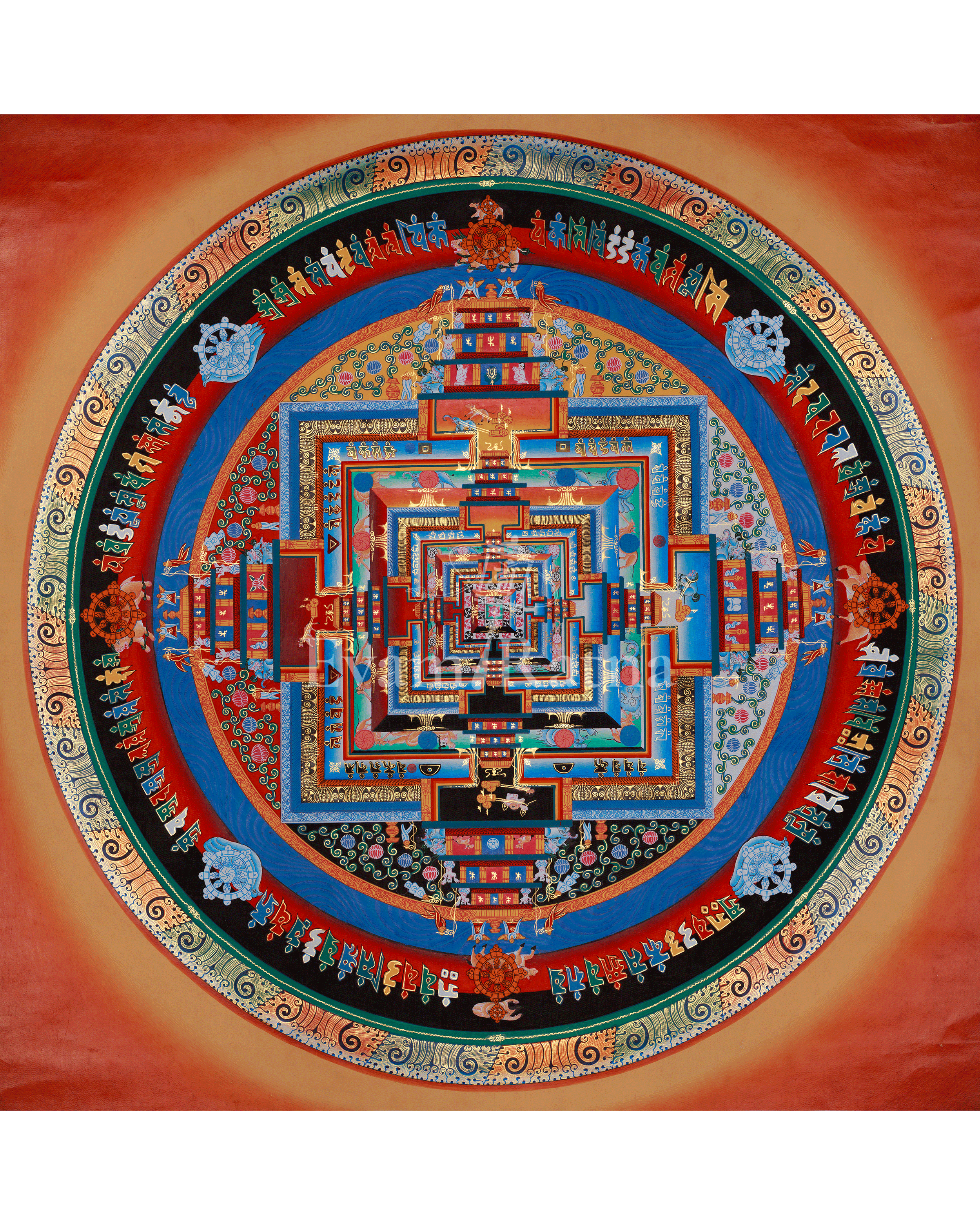 Spiritual Kalachakra Mandala Thangka