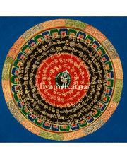 Spiritual Thangka of Mantra Mandala