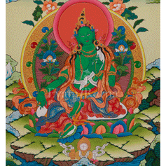 Buddhist Green Tara Art
