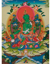Buddhist Green Tara Art