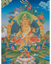 Deity of Wealth Dzambhala Thangka