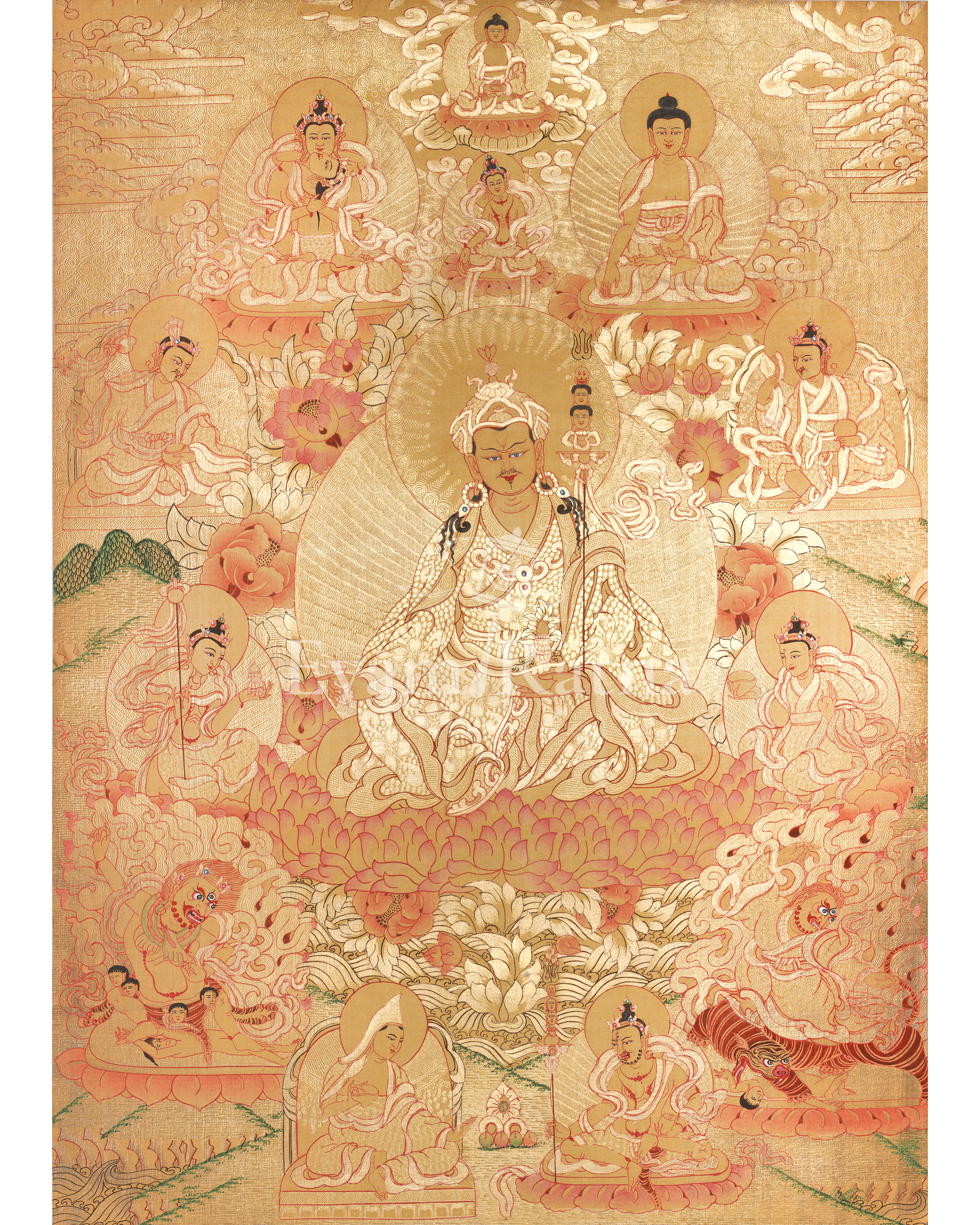 Padmasambhava Tibetan Master Thangka
