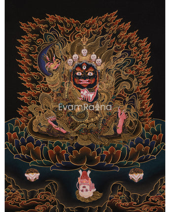 Wrathful Mahakala Bernagchen Thangka