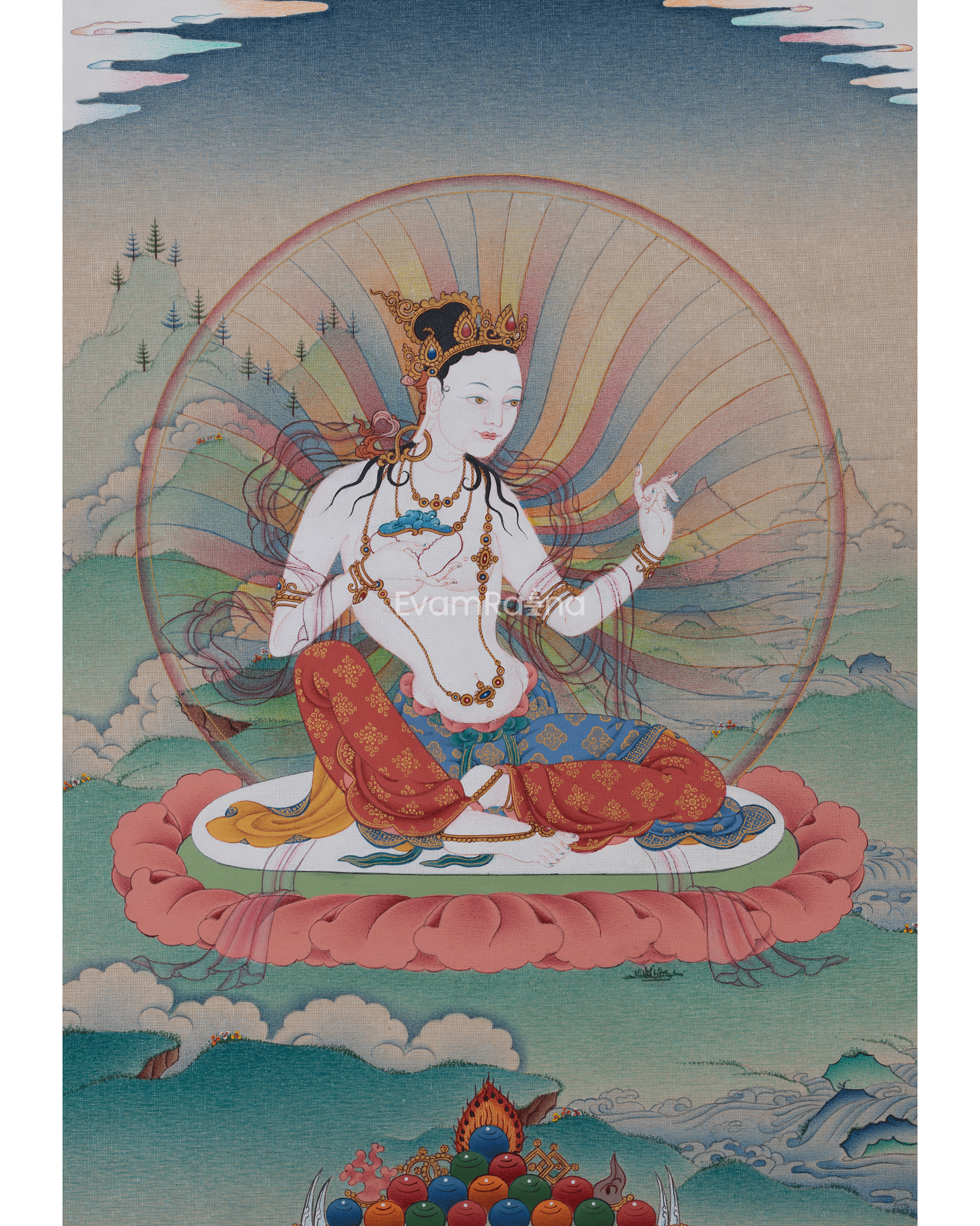 Sukha Siddhi Canvas Print
