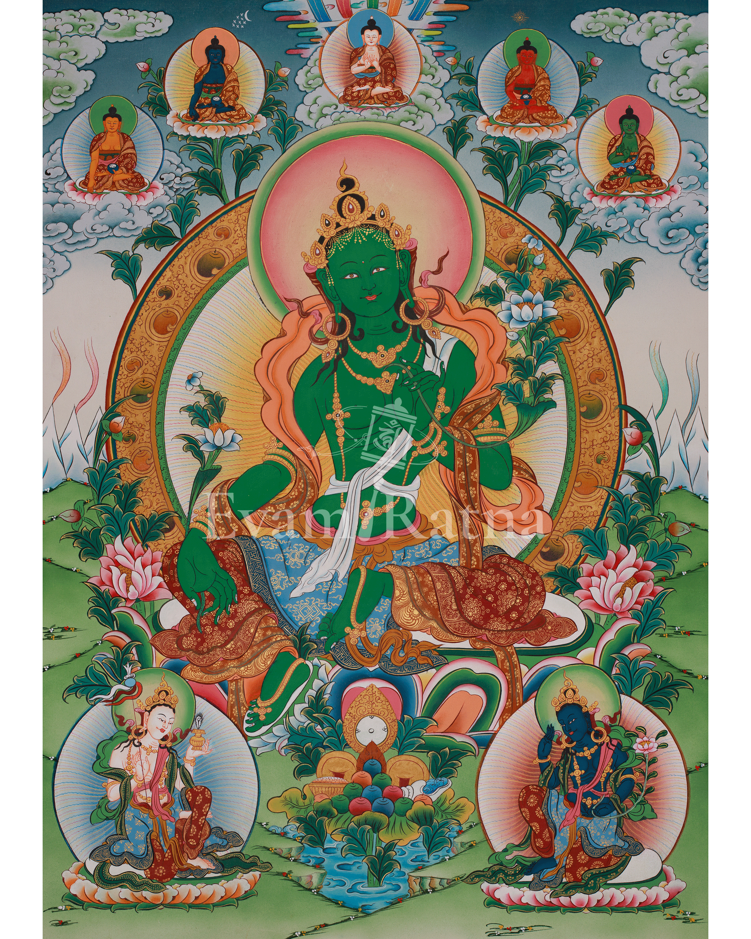 Goddess Green Tara Art