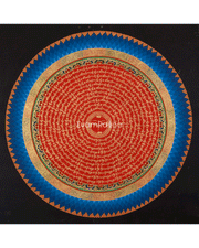 Traditional Thangka of Mantra Mandala