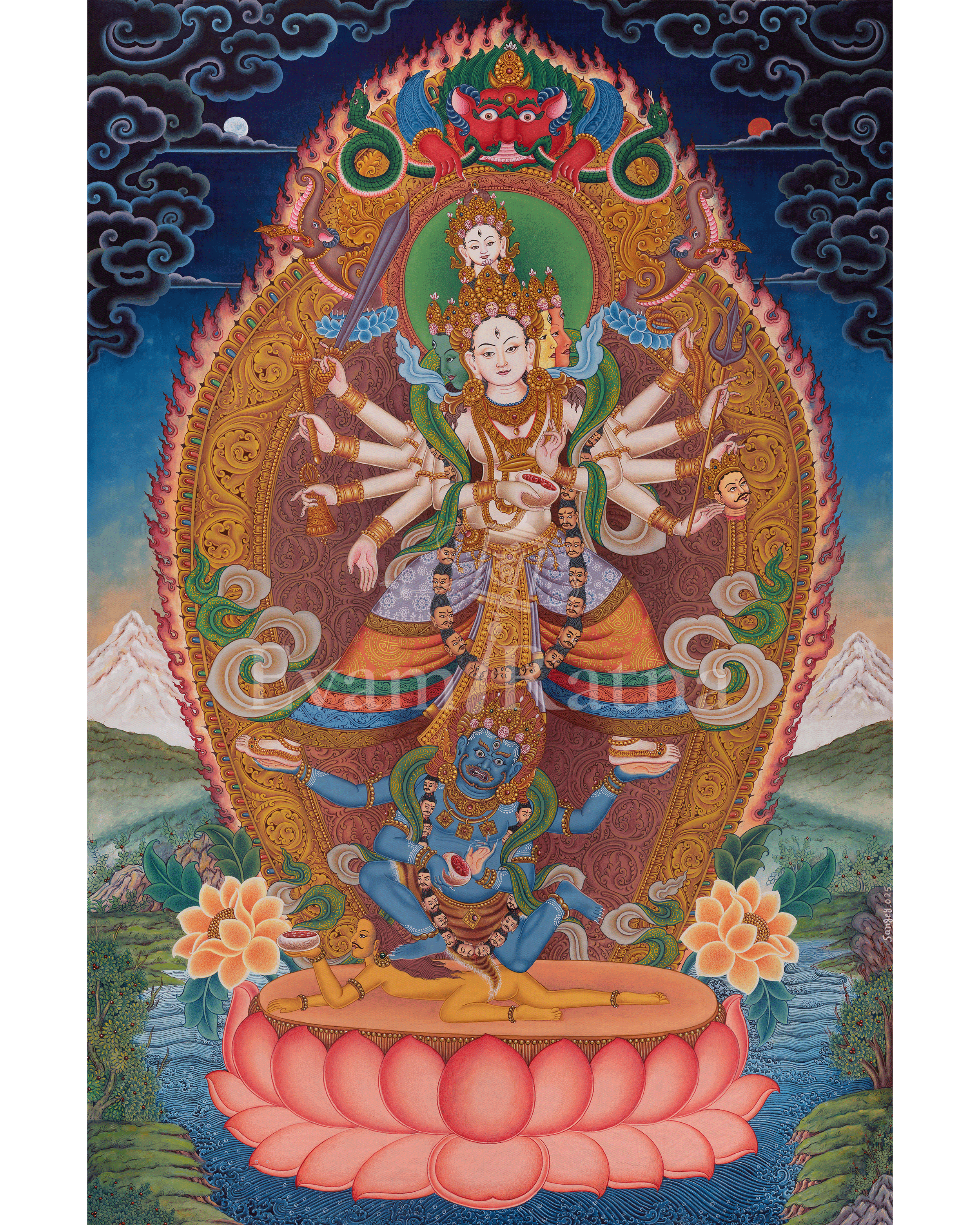 Siddhi Lakshmi Thangka 