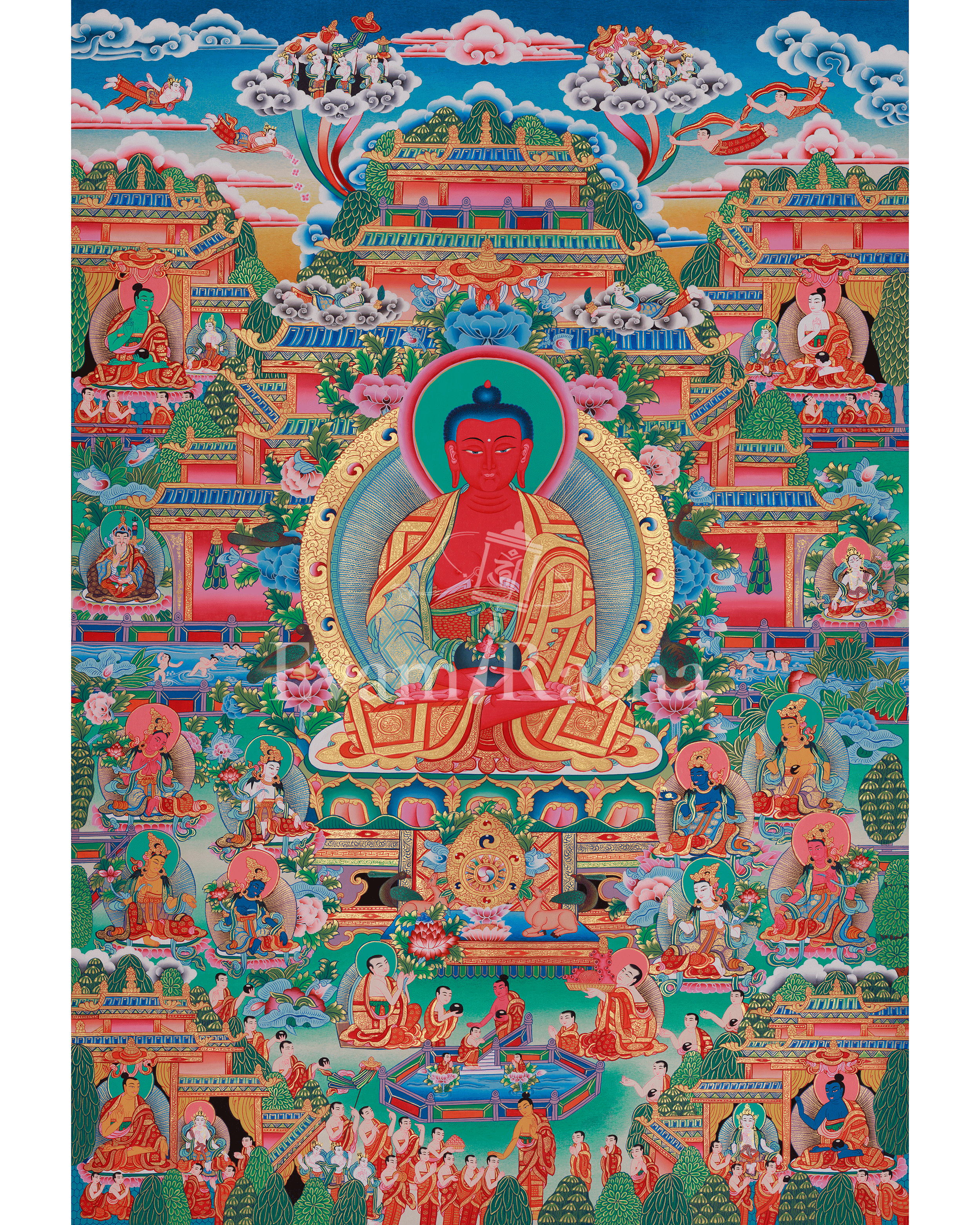 Traditional Amitabha Buddha Thangka
