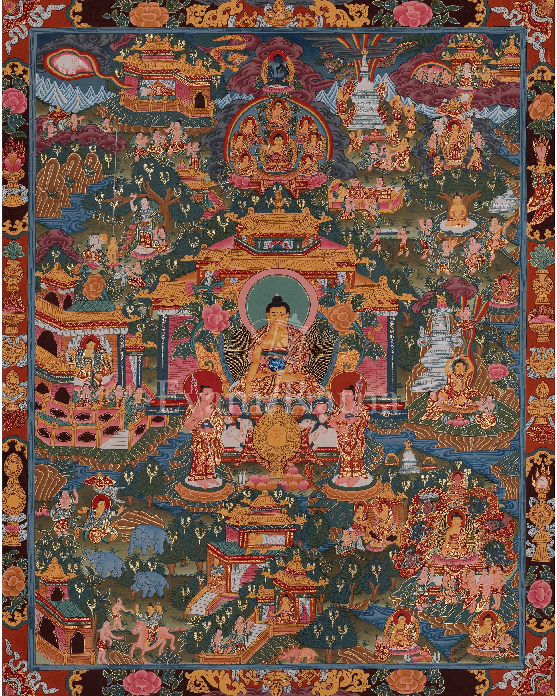 Sacred Buddha Life Story Artwork