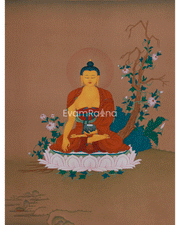 Sacred Shakyamuni Buddha Thangka
