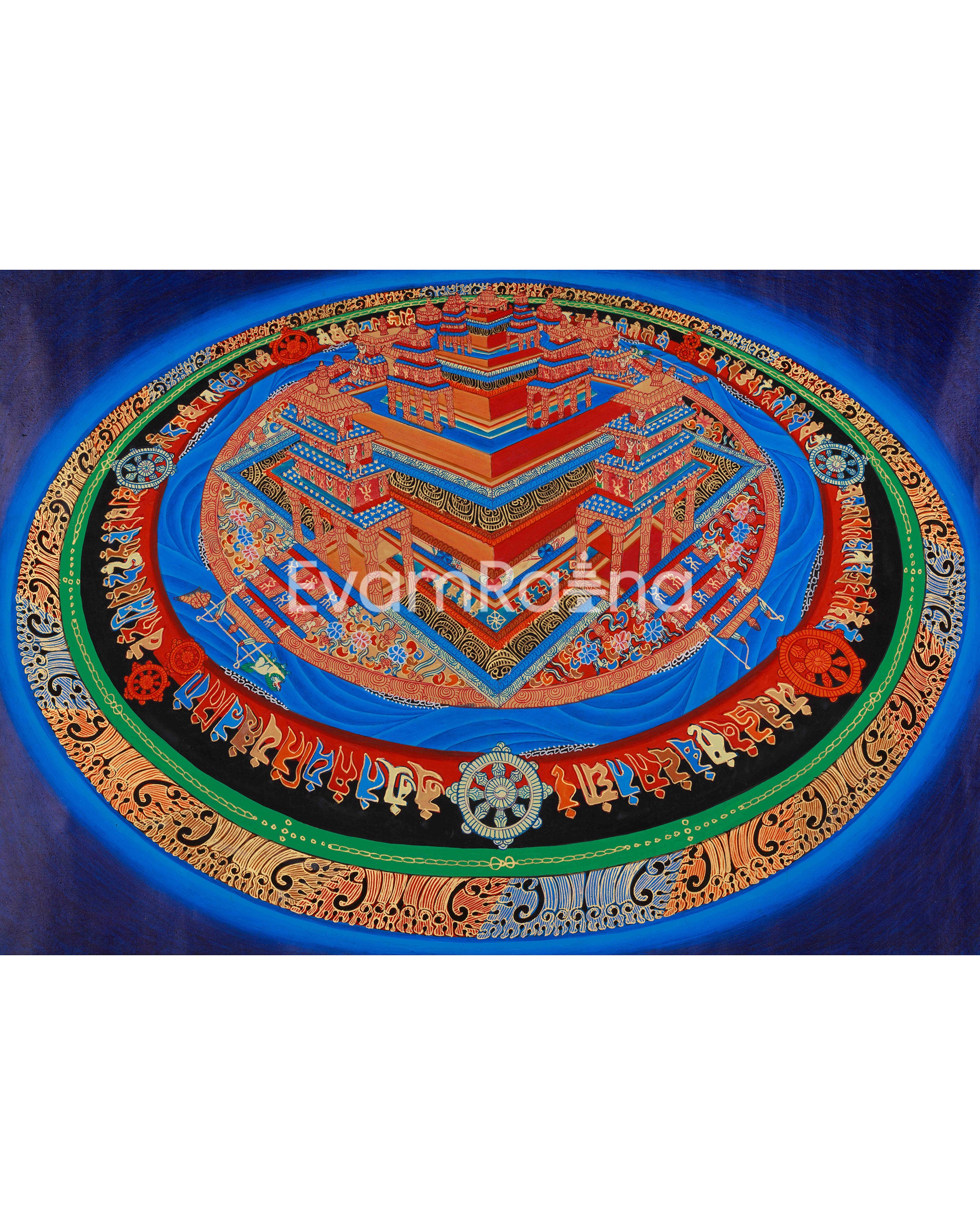 Traditional Three-Dimensional Kalachakra Mandala