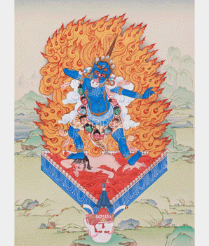 Wrathful Ekajati Thangka | One-Eyed Guardian Deity of Enlightenment