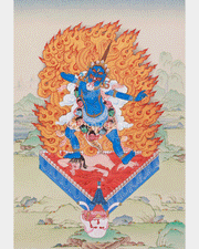 Wrathful Ekajati Thangka | One-Eyed Guardian Deity of Enlightenment