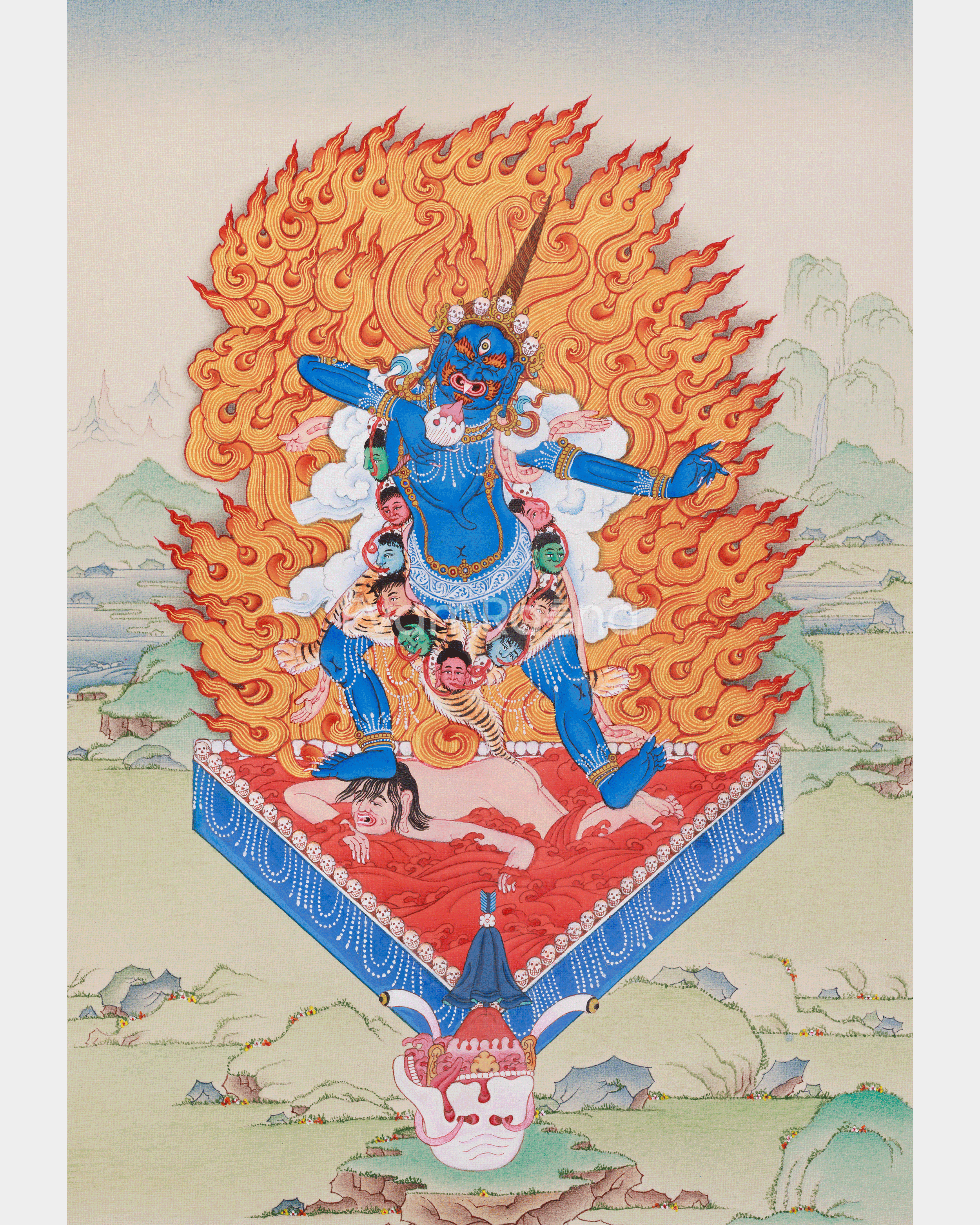 Wrathful Ekajati Thangka | One-Eyed Guardian Deity of Enlightenment
