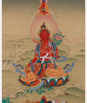 Dakini Red Tara Thangka | Goddess of Courage, Compassion, and Liberation