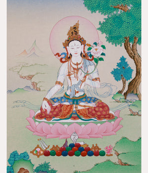 Longevity Symbol White Tara | Goddess of Healing and Compassion