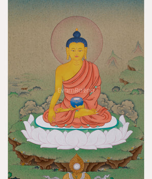 Enlightenment Shakyamuni Buddha Thangka | Historical Buddha