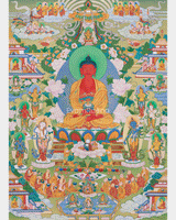 Amitabha Singham Thangka