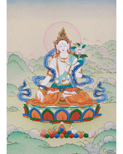 Divine White Tara Thangka | Goddess of Healing and Longevity