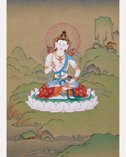 Buddha of Purification Vajrasattva Thangka | A Peaceful Deity