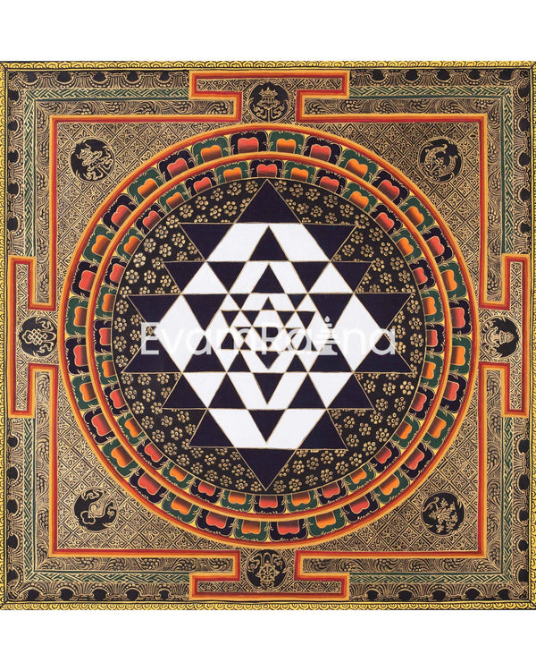 Shri Yantra Mandala Thangka 