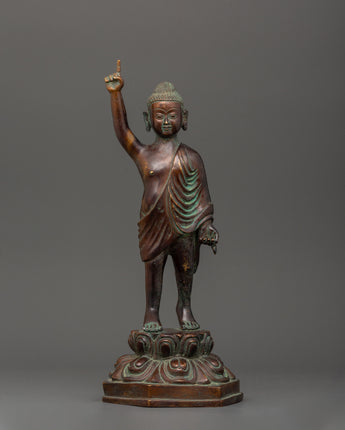 Oxidized Copper Standing Siddhartha Gautam