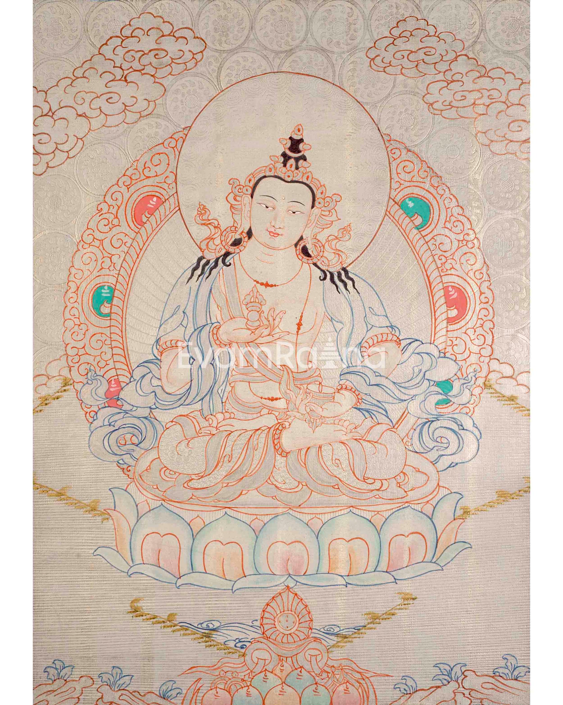 Silver Style Vajrasattva Thangka