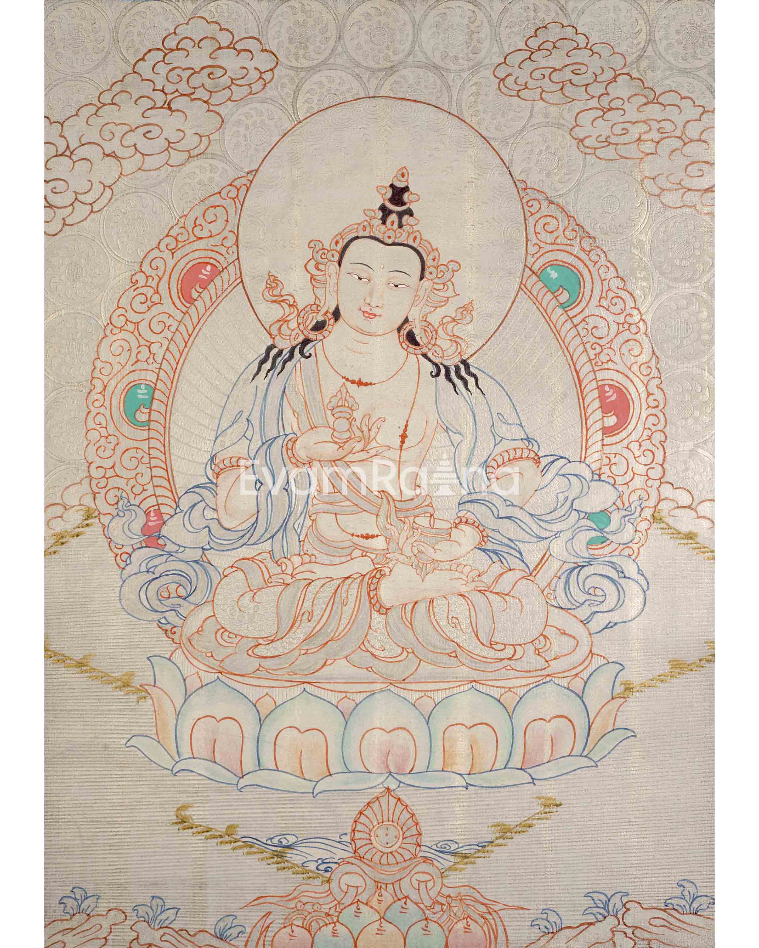 Silver Style Vajrasattva Thangka