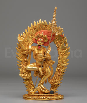 Handmade Buddhist Simhamukha Statue