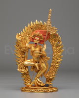 Handmade Buddhist Simhamukha Statue