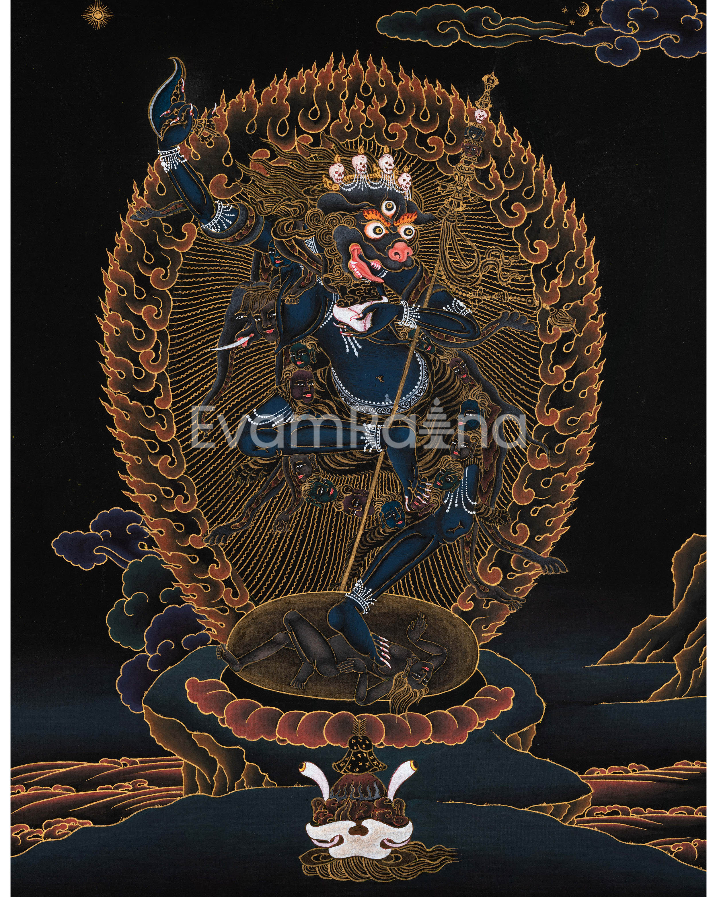 Wrathful Deity Simhamukha 
