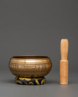 Tibetan Singing Bowl with OM Symbol