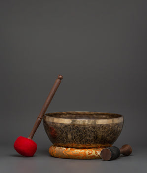 Handcrafted Brass Tibetan Singing Bowl
