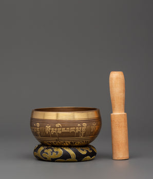 Handcrafted Tibetan Brass Singing Bowl