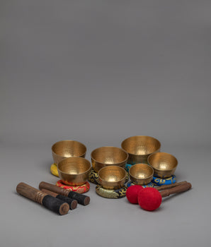 Authentic Tibetan Singing Bowl Set