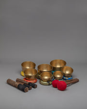 Authentic Tibetan Singing Bowl Set