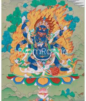 Six-Armed Mahakala Thangka