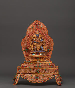 Turquoise-Body Six-Armed Mahakala