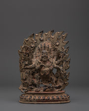 The Dharma Protector Six Armed Mahakala Statue