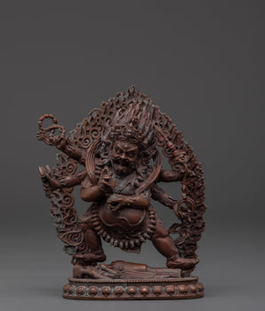 The Wrathful Six Armed Mahakala Statue 