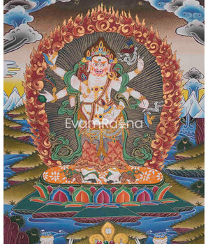 Six Armed White Mahakala
