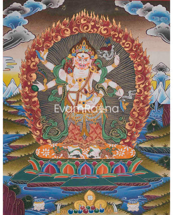 Six Armed White Mahakala